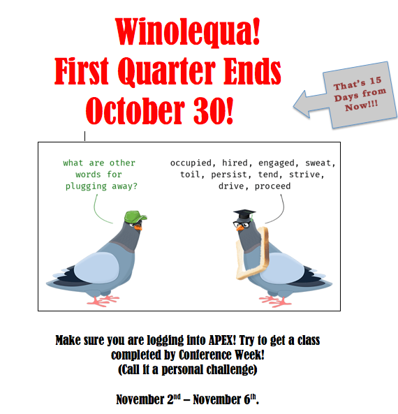 End of the Quarter