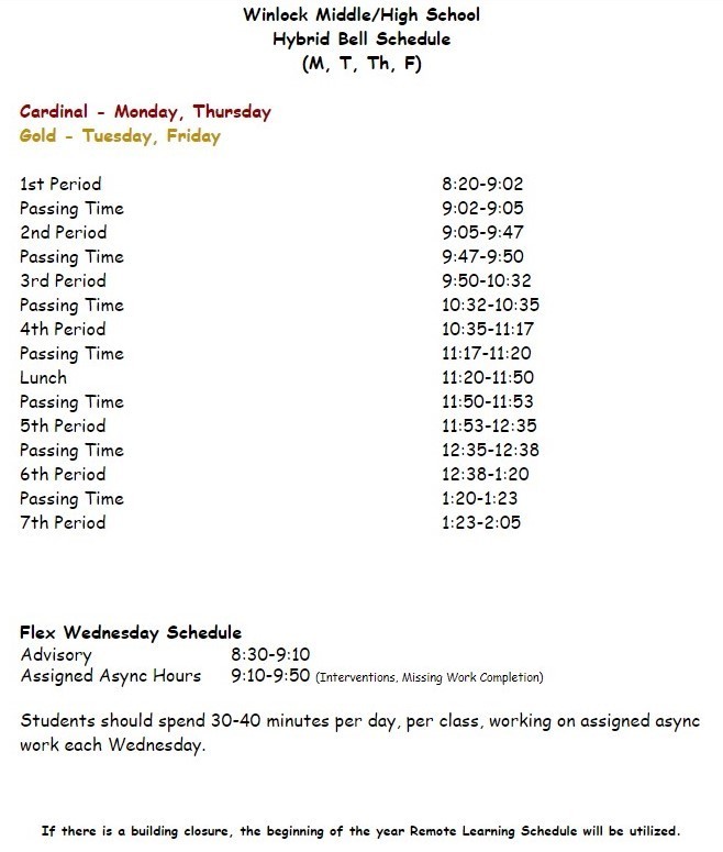 Hybrid Schedule